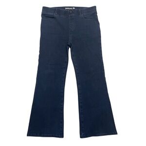 Betabrand Blue Flare Wide Leg Jeans
